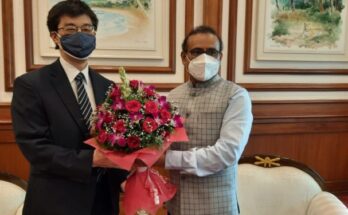 Japan's Consul in Mumbai Dr Yasukta & Health Minister Rajesh Tope.