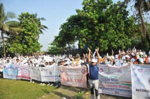 As part of the ongoing nationwide Clean India Campaign, Nehru Yuva Kendra Sangathan (NYKS), Ministry of Youth Affairs & Sports, Govt. of India organised a cleanliness drive