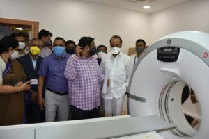 Deputy Chief Minister Ajit Pawar inaugurated the CT scan machine