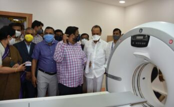 Deputy Chief Minister Ajit Pawar inaugurated the CT scan machine