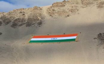 Monumental Khadi National Flag to pay the highest respects to Mahatma Gandhi,