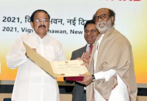 Shri Rajnikant honoured with Dada Saheb Phalke Award