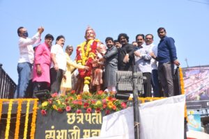 the 35th anniversary of the sculptural memorial of Chhatrapati Sambhaji Maharaj at the Deccan Gymkhana in Pune,