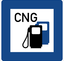 Traffic Sign CNG Gas Station