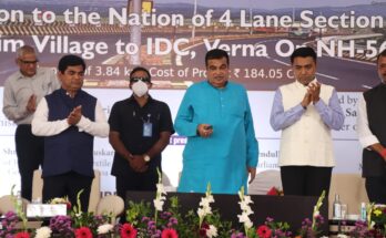 Missing Link from Loutolim to Verna Inaugurated by Union Minister Shri Nitin Gadkari