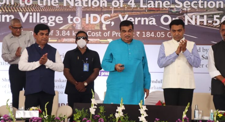 Missing Link from Loutolim to Verna Inaugurated by Union Minister Shri Nitin Gadkari