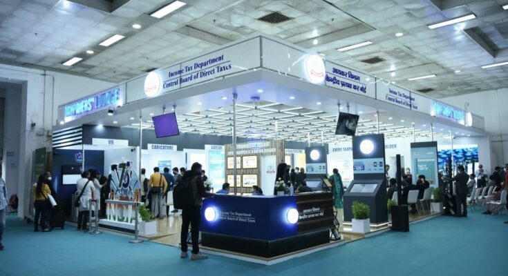 Taxpayers’ Lounge of Income Tax Department set up at IITF, 2021