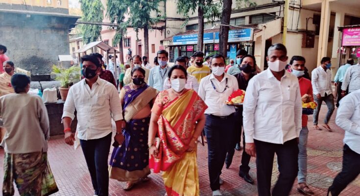 Dr. Neelam Gorhe, Deputy Speaker of the Legislative Council @ Ranjangaon Ganpati