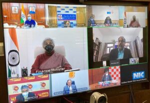 Finance Minister Smt. Nirmala Sitharaman chairs review meeting with heads of Public Sector Banks.