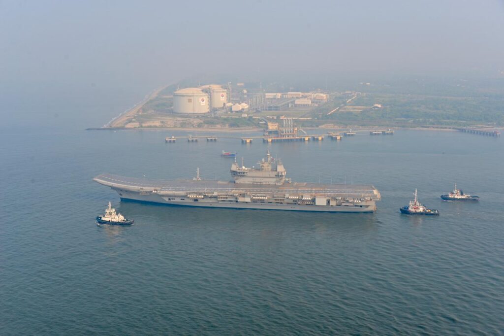 IAC Vikrant Sets Sail For The Nest Set Of Sea Trials.