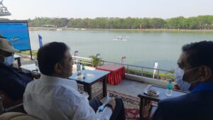 Maharashtra Sports Minister Sunil Kedar visits National Rowing Championship