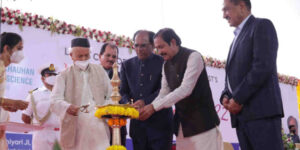 Governor unveils cornerstone of college building at Silvassa