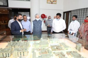 Industry Minister Subhash Desai visits Serum Institute