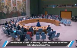 Eleven out of 15 members voted in favor of the UN Security Council resolution on Ukraine.