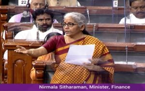 Union Finance Minister Nirmala Sitharaman in Parliament हडपसर मराठी बातम्या Hadapsar News Hadapsar Latest News