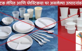 Products with plastic layer banned in the state प्लास्टिकचा थर असलेल्या उत्पादनांवर राज्यात बंदी हडपसर मराठी बातम्या Hadapsar Latest News Hadapsar News