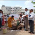 Plantation of trees in Sadhana Vidyalaya. साधना विद्यालयात वृक्षारोपण. हडपसर मराठी बातम्या  Hadapsar Latest News Hadapsar News