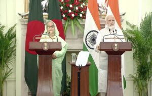 7 bilateral agreements between India and Bangladesh in various fields भारत आणि बांग्लादेश दरम्यान विविध क्षेत्रात ७ द्विपक्षीय करार हडपसर मराठी बातम्या Hadapsar Latest News Hadapsar News