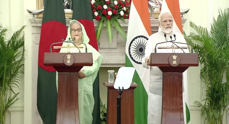 7 bilateral agreements between India and Bangladesh in various fields भारत आणि बांग्लादेश दरम्यान विविध क्षेत्रात ७ द्विपक्षीय करार हडपसर मराठी बातम्या Hadapsar Latest News Hadapsar News