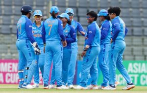 India reached the final of the Asia Cup Women's T20 Cricket Tournament आशिया चषक महिला टी-ट्वेंटी क्रिकेट स्पर्धेत भारताची अंतिम फेरीत धडक हडपसर मराठी बातम्या  Hadapsar Latest News Hadapsar News