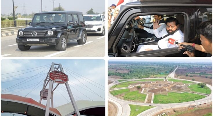 Inspection of Samriddhi Highway by Chief Minister Eknath Shinde and Deputy Chief Minister Devendra Fadnavis मुख्यमंत्री एकनाथ शिंदे आणि उपमुख्यमंत्री देवेंद्र फडणवीस यांच्याकडून समृद्धी महामार्गाची पाहणी हडपसर मराठी बातम्या Hadapsar Latest News Hadapsar News