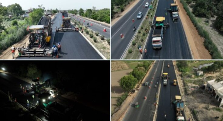 100 Km concreting of Ghaziabad – Aligarh Expressway by Green Technology in 100 hours!! गाझियाबाद – अलिगड द्रुतगती मार्गावर ग्रीन टेक्नॉलॉजी द्वारे 100 तासांत 100 किलोमीटर काँक्रीटीकरण!! हडपसर क्राइम न्यूज, हडपसर मराठी बातम्या, हडपसर न्युज Hadapsar Crime News, Hadapsar Marathi News, ,Hadapsar News