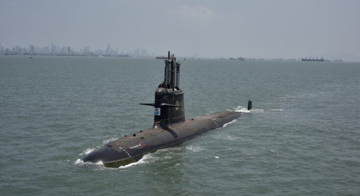 The first sea voyage of the sixth Scorpin submarine 'Waghsheer' ‘वाघशीर’ या सहाव्या स्कॉर्पिन पाणबुडीची पहिली सागरी सफर हडपसर क्राइम न्यूज, हडपसर मराठी बातम्या, हडपसर न्युज Hadapsar Crime News, Hadapsar Marathi News, ,Hadapsar News