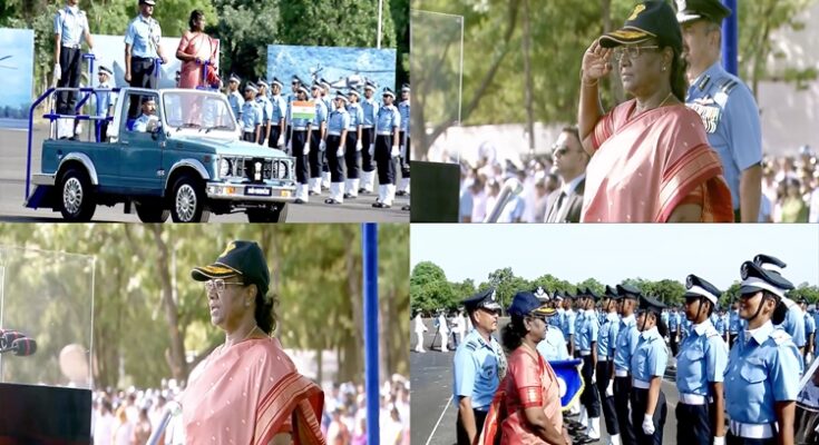 President of India inspects joint graduation ceremony at Air Force Academy, Dundigal भारताच्या राष्ट्रपतींनी दुंडीगल येथील वायूसेना अकादमीत केली संयुक्त पदवी संचलनाची पाहणी हडपसर क्राइम न्यूज, हडपसर मराठी बातम्या, हडपसर न्युज Hadapsar Crime News, Hadapsar Marathi News, ,Hadapsar News