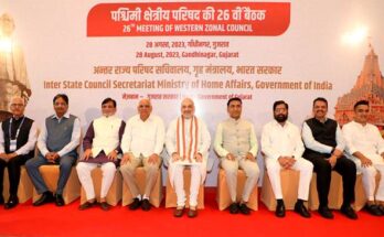 Union Home Minister and Minister of Cooperation, Shri Amit Shah chaired the 26th Meeting of the Western Zonal Council at Gandhinagar केंद्रीय गृह आणि सहकार मंत्री अमित शाह यांच्या अध्यक्षतेखाली आज गुजरातमध्ये गांधीनगर येथे पश्चिम क्षेत्रीय परिषदेची 26 वी बैठक संपन्न हडपसर क्राइम न्यूज, हडपसर मराठी बातम्या, हडपसर न्युज Hadapsar Crime News, Hadapsar Marathi News, ,Hadapsar News