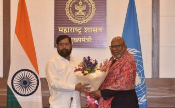 United Nations General Assembly President Dennis Francis expressed his sentiments in a meeting with the Chief Minister मुख्यमंत्र्यांसोबतच्या बैठकीत संयुक्त राष्ट्रसंघ महासभा अध्यक्ष डेनिस फ्रान्सिस यांनी व्यक्त केली भावना हडपसर क्राइम न्यूज, हडपसर मराठी बातम्या, हडपसर न्युज Hadapsar Crime News, Hadapsar Marathi News, ,Hadapsar News, Hadapsar Latest News